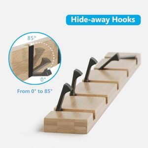 JSVER Perchero de Pared Plegable