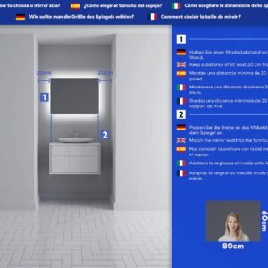 Espejo Baño LED Antivaho